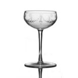 James Powell and Sons, Whitefriars, a Neoclassical liqueur glass, circa 1890, the shallow rounded