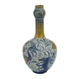 Joe Juster for William De Morgan, an Arts and Crafts lustre vase, Fulham, circa 1890, bottle gourd