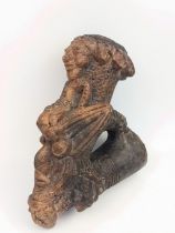 An early 20th century Bamileke or Bamum terracotta pipe (Bangangte or Bagam), Cameroon