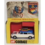 Corgi Toys, 1968 Winter Olympics Citroen Safari, no.499, comprising of blue and white Citroen with