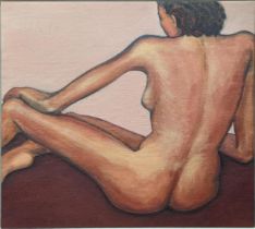 Gregoire Muller (Swiss b.1947), Venetian Nude, 1990, oil on canvas, signed upper left, 124cm x
