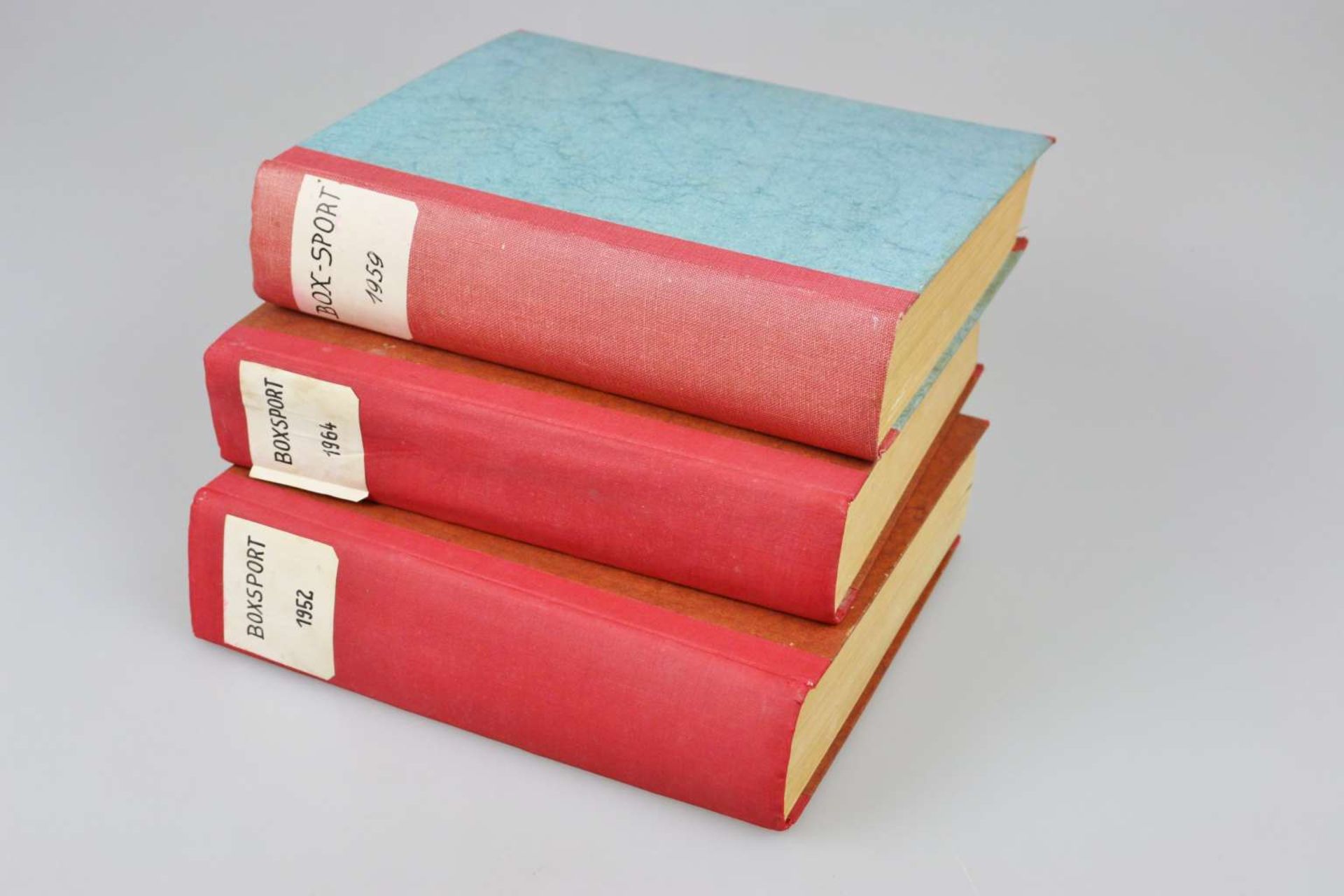 Boxsport. 3 Bände mit den Box Zeitschriften der Jahre 1952, 1959 und 1964.