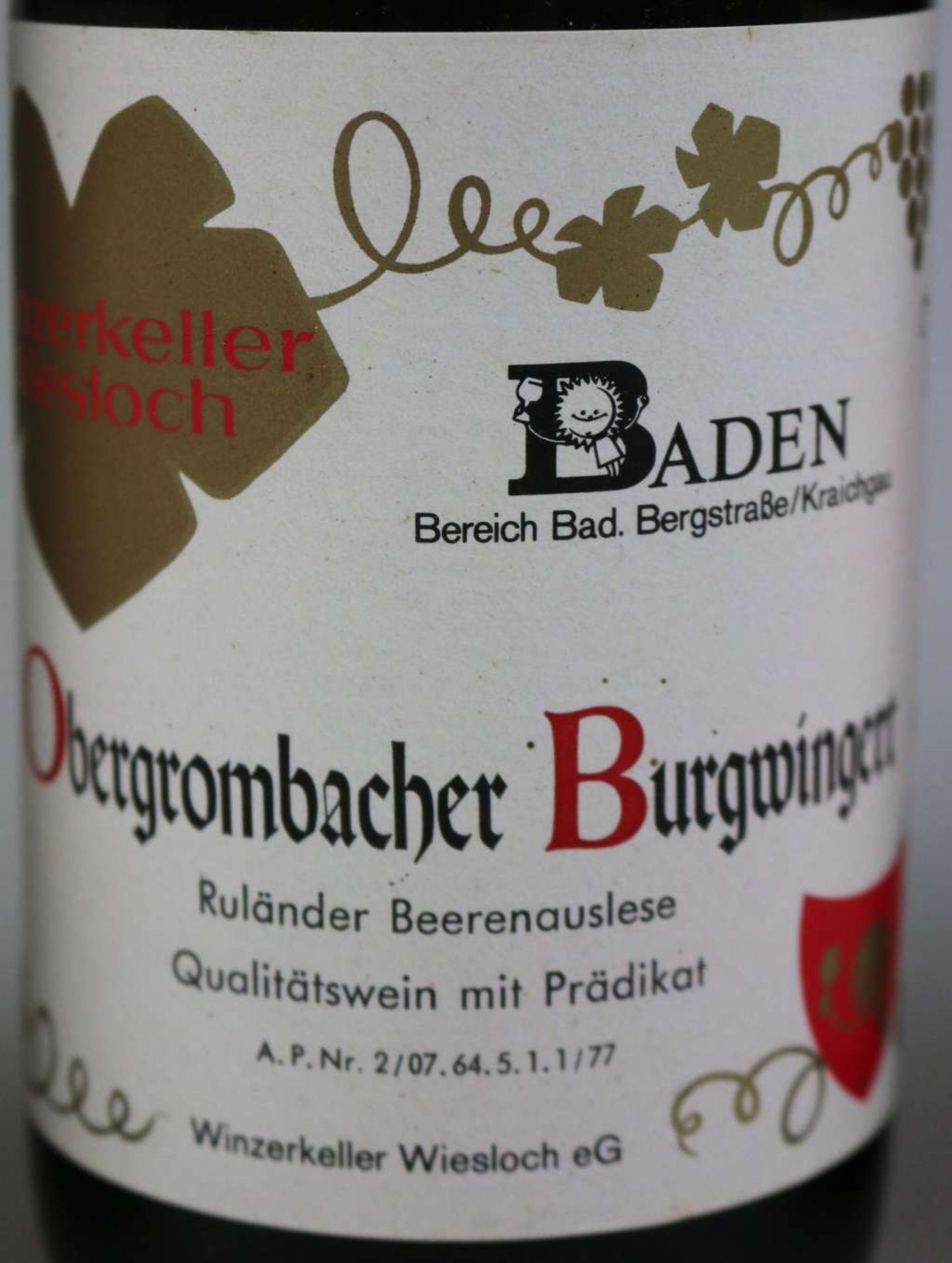 Obergrombacher Burgwingert - Image 2 of 3