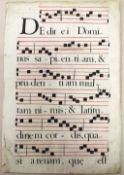 Notenblatt aus einem Antiphonale