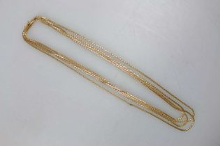 4-strängige 18K Halskette