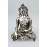 Buddha, Silber, wohl 19. Jh., Nepal.