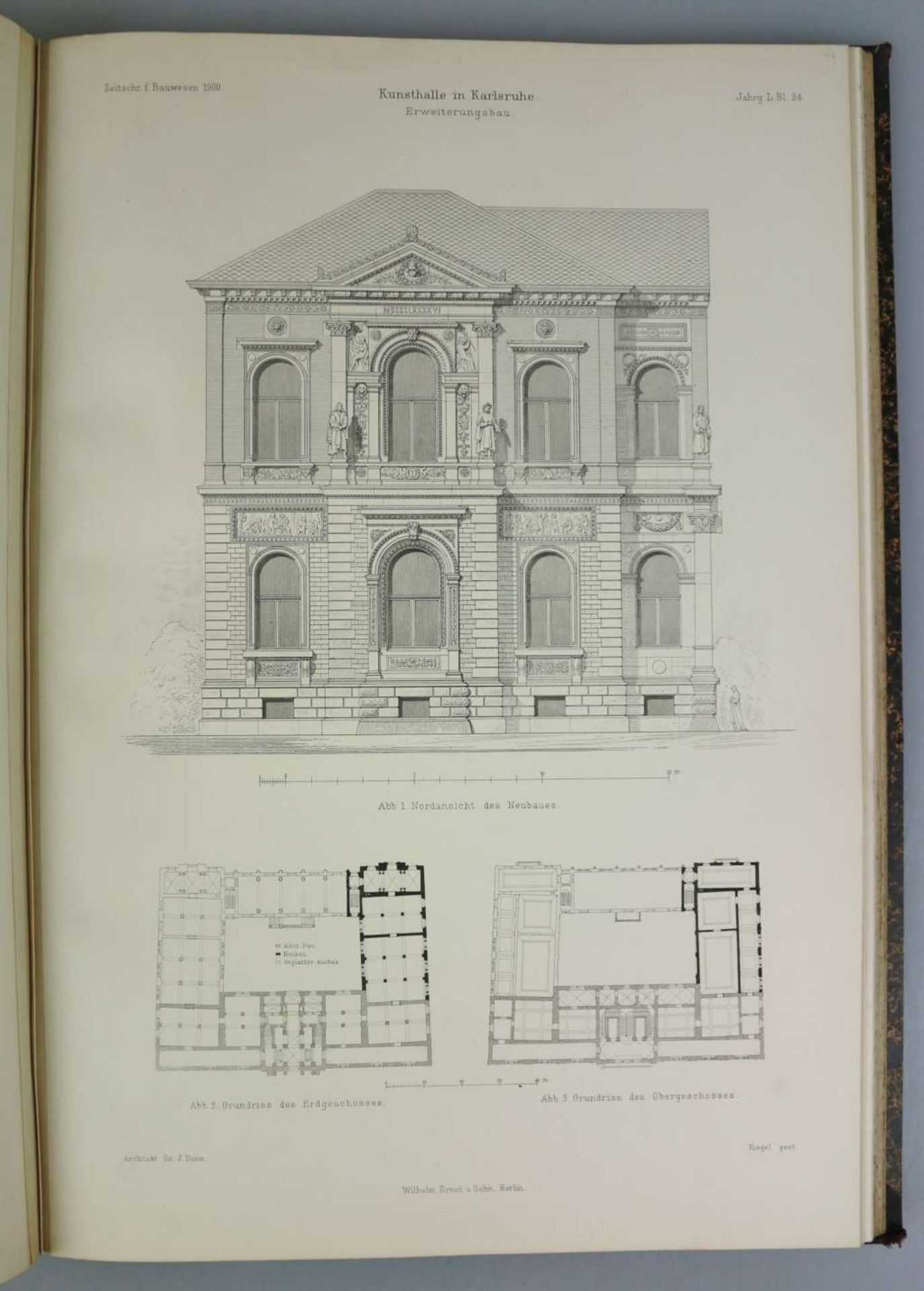 Architektur, Atlas zur Zeitschrift für Bauwesen, 14 Bände - Bild 3 aus 5