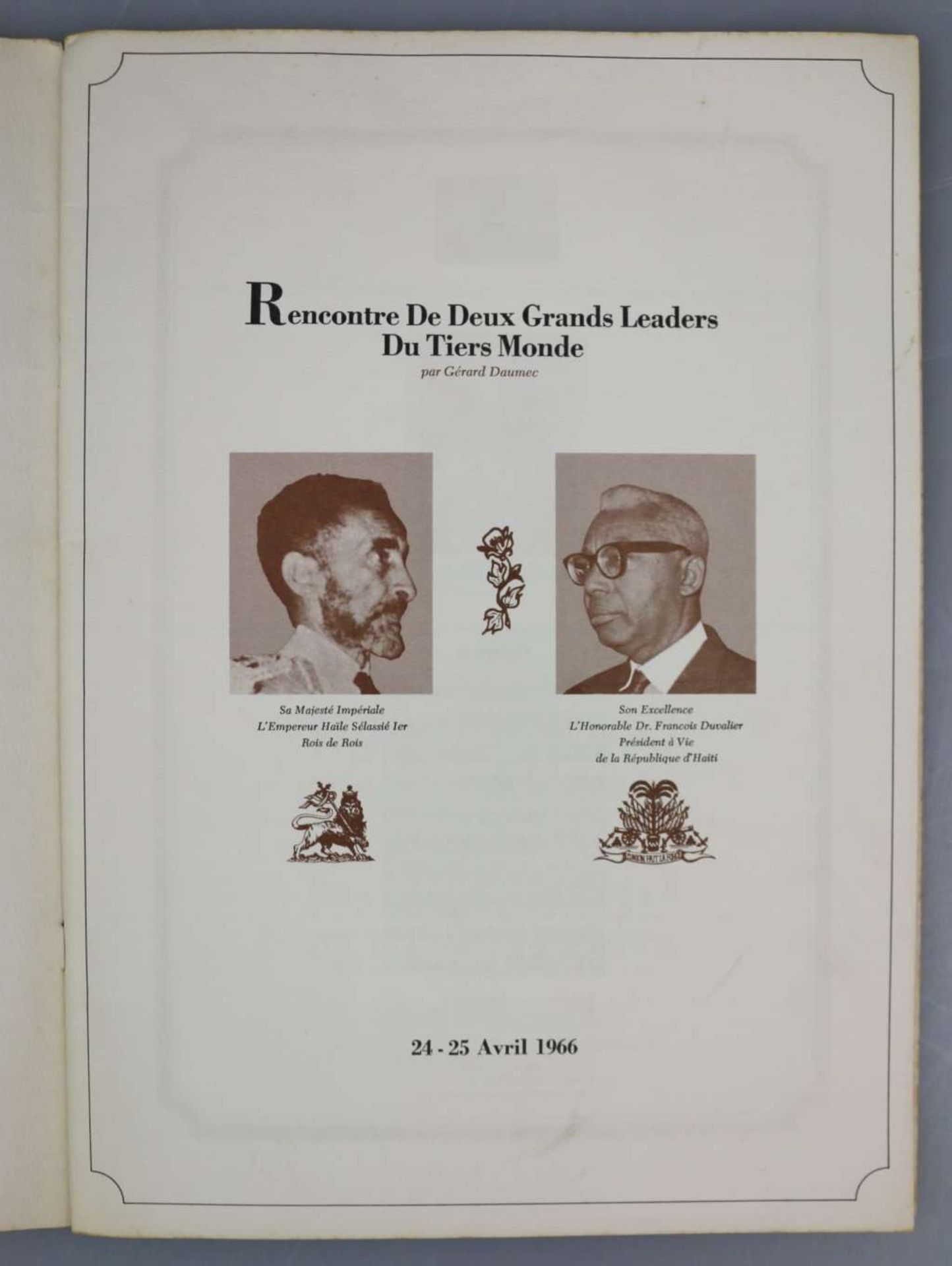Autograph Dr. Francois Duvalier - Image 3 of 4
