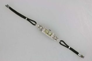 Armbanduhr mit Diamanten, Art Déco