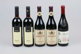 Italienischer Rotwein, 5 Flaschen