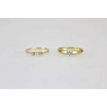 Zwei 14K Ringe