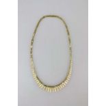 Collier, 333er Gelbgold