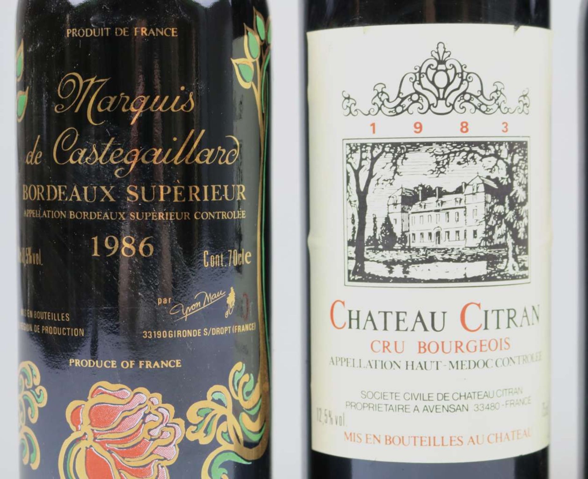 5 Flaschen französischer Rotwein, 1980er Jahre - Image 3 of 6