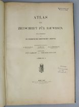 Architektur, Atlas zur Zeitschrift für Bauwesen, 14 Bände