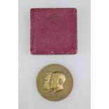 Bronze Medaille Hindenburg und Hitler