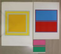 Willy MÜLLER-BRITTNAU (1938-2003), drei Blatt Farbserigraphien, 2 sign.