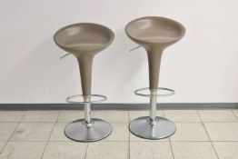 Paar Barhocker Bombo, Stefano Giovanni für Magis