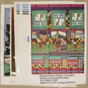 5 Affiches/Plakate: Kslg. NRW, Beckmann,Paolozzi,Massey
