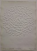 Günther UECKER (1930), Weiße Wolke (1989), Prägedruck