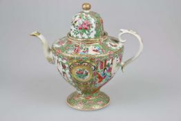 Große Teekanne, Kanton, Famille rose