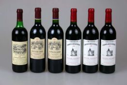 6 Flaschen Rotwein: 3x Domaines Barons de Rothschild, 3x Chateau Croix Destours