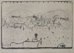 Zoran Antonio MUSIC (1909-2005), Donne con asinelli (1947), sign.