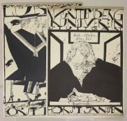 2 Affiches/Plakate: Horst Janssen, Lübeck 66 und Stuttgart 66, eines monogrammiert