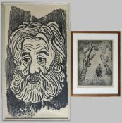 Otto PANKOK (1893-1966), zwei Blatt: Reiter unter Bäumen (51) u. Selbst (48), sign