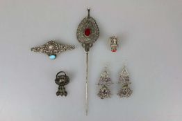 Konvolut Schmuck, Siler/versilbert, Nepal/Tibet