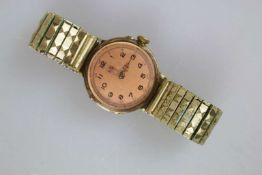 Armbanduhr mit 14K Gelbgoldgehäuse.