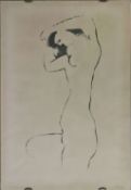 Francisco BORES (1898-1972), weiblicher Akt (ohne Titel), Lithographie.