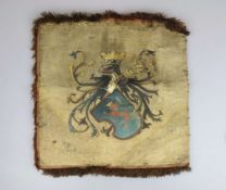 Standarte ca. 1870, Stoff mit Wappen