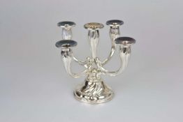 Kerzenleuchter im Barockstil, 800er Silber, 1930er Jahre