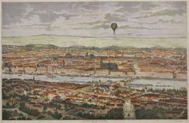 Frankfurt a. M. Gesamtansicht aus der Vogelschau