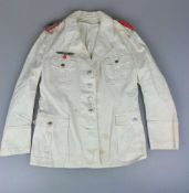 Wehrmacht, weiße Sommerfeldbluse für einen Major der Panzerjäger