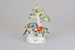 Meissen, Papageiengruppe unter Zitronenbaum
