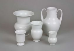 KPM, Konvolut Vasen, 5 Stück