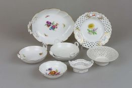 Konvolut Meissen und KPM, 8 Teile