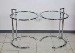 Eileen GRAY nach, Paar Beistelltische 