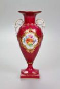 Meissen, Henkelvase in Amphorenform