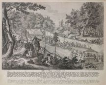 Johann Elias RIDINGER, Wie die Jagd angeblasen wird