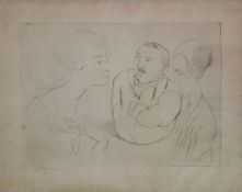 Rudolf GROSSMANN, Abendgesellschaft