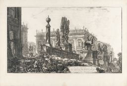 Giovanni Battista Piranesi (1720 Venedig - Rom 1778) – Veduta del Campidoglio di Fianco