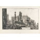 Giovanni Battista Piranesi (1720 Venedig - Rom 1778) – Veduta del Campidoglio di Fianco