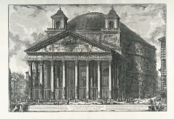 Giovanni Battista Piranesi (1720 Venedig - Rom 1778) – Veduta del Pantheon d'Agrippa (...)