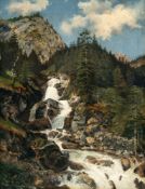 Deutsch – Wasserfall im Gebirge