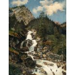 Deutsch – Wasserfall im Gebirge