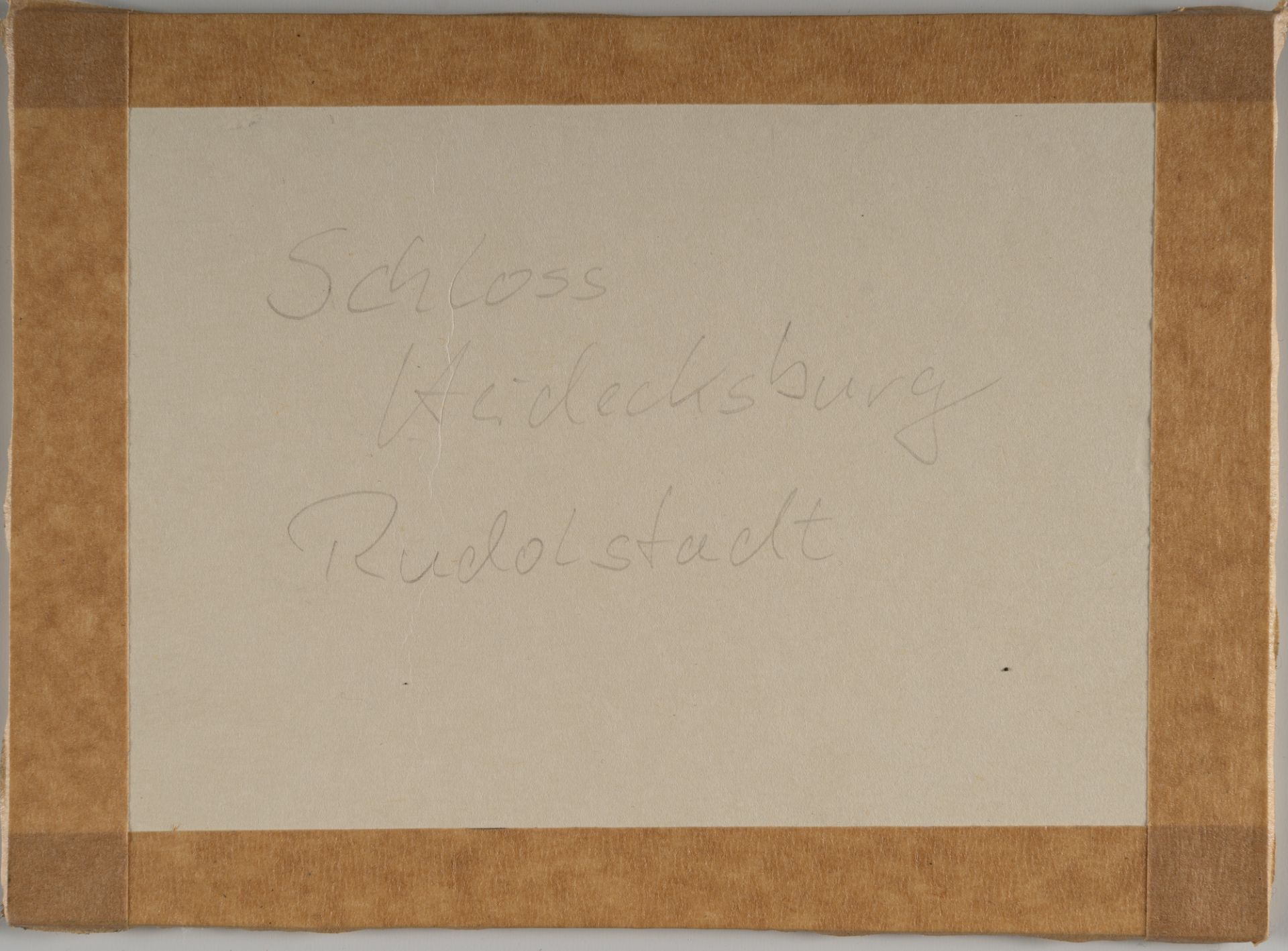Carl Robert Kummer (1810 - Dresden - 1889) – Schloss Heidecksburg bei Rudolstadt - Bild 3 aus 3