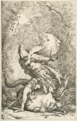 Salvator Rosa (1615 Arenella bei Neapel - Rom 1673) – Jason und der Drache