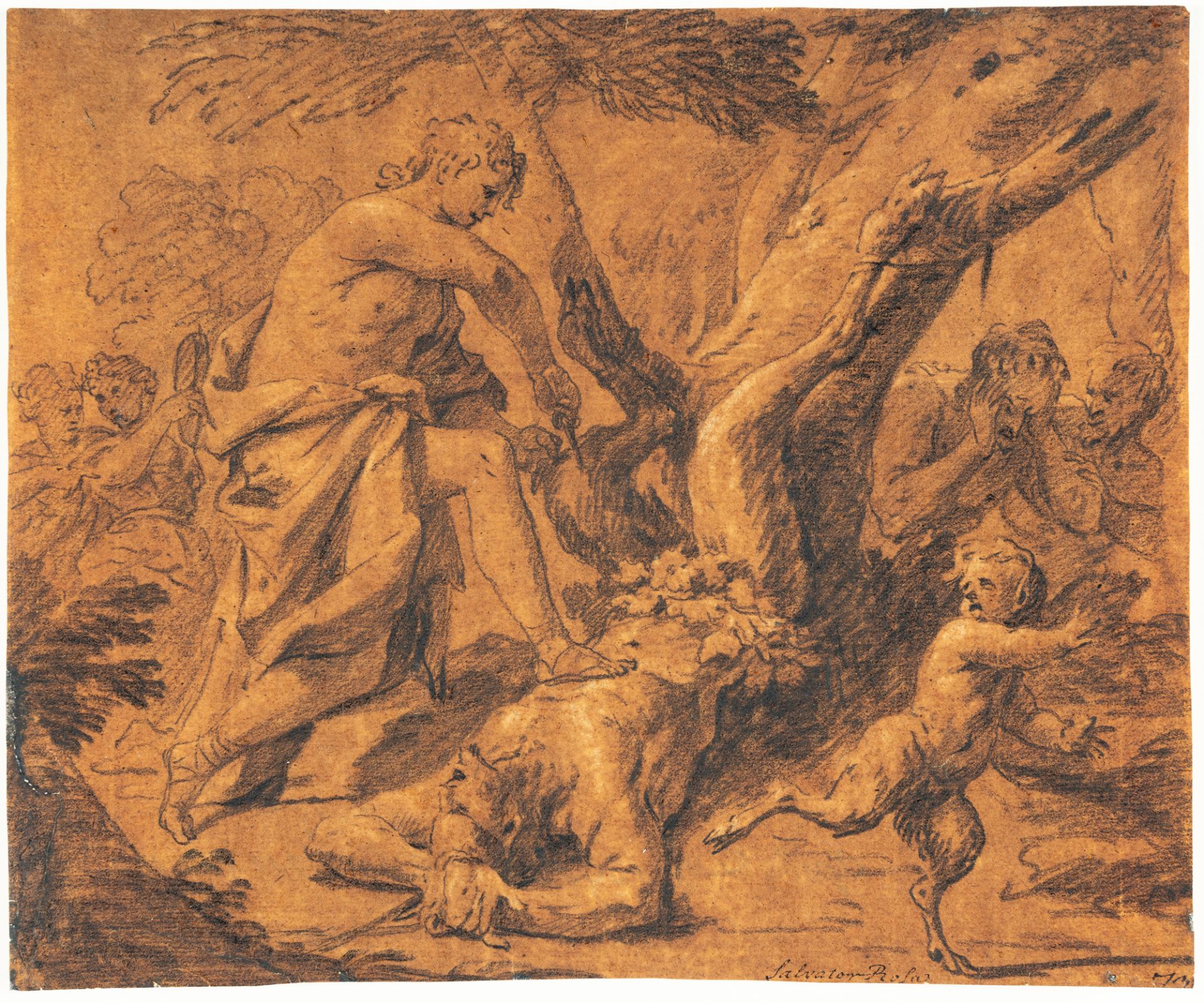 Francesco Trevisani (1656 Capodistria - Rom 1746) – Apoll schindet Marsyas - Bild 2 aus 3